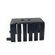 Dissipador de Calor 182002 Com Furo Anodizado Preto Dissipador de Calor 182002 Com Furo Anodizado Preto