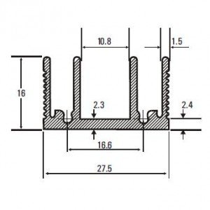 Dissipador 183001/30 (DN812) Sem Furo Para TO-220 Dissipador 183001/30 (DN812) Sem Furo Para TO-220