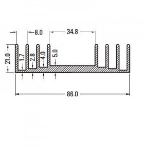 Dissipador 183004/37  (DS1448) Com Furo Para TO-220