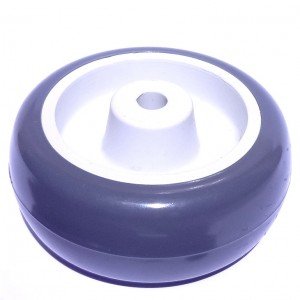 Roda De Plastico Branco 3 Polegadas Sem Rolamento 76X39mm Roda De Plastico Branco 3 Polegadas Sem Rolamento 76X39mm