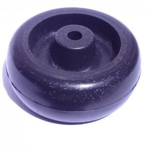 Roda De Plastico Preta 3 Polegadas Sem Rolamento 76X39mm Roda De Plastico Preta 3 Polegadas Sem Rolamento 76X39mm