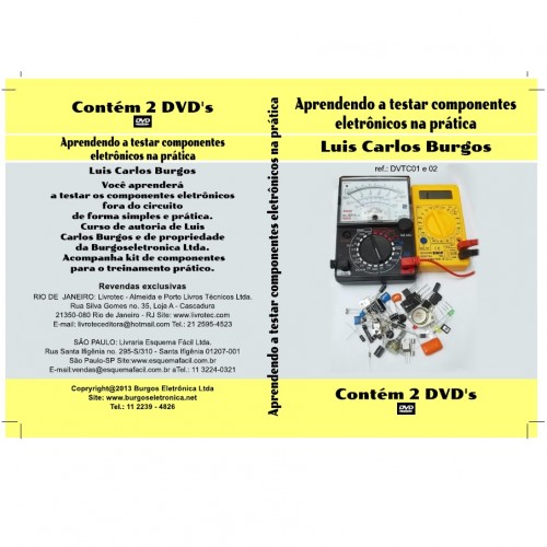 DVD Aprendendo A Testar Componentes Eletronicos Na Pratica DVD Aprendendo A Testar Componentes Eletronicos Na Pratica