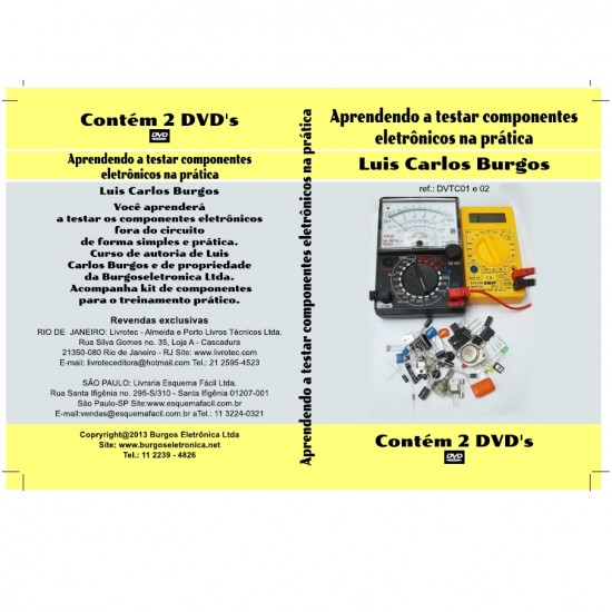 DVD Aprendendo A Testar Componentes Eletronicos Na Pratica DVD Aprendendo A Testar Componentes Eletronicos Na Pratica
