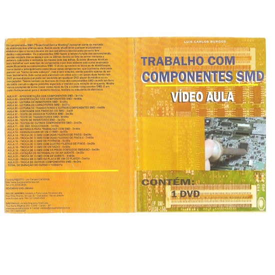DVD Curso De Trabalho Com Componentes SMD DVD Curso De Trabalho Com Componentes SMD