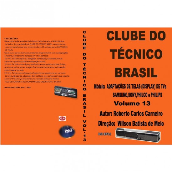 DVD Clube Do Tecnico Brasil 13 Adaptacoes De Telas De TVs DVD Clube Do Tecnico Brasil 13 Adaptacoes De Telas De TVs