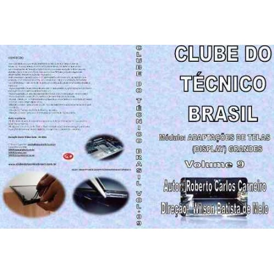 DVD Clube Do Técnico Brasil Adaptações De Telas(Display) Grandes Vol. 9 DVD Clube Do Técnico Brasil Adaptações De Telas(Display) Grandes Vol. 9