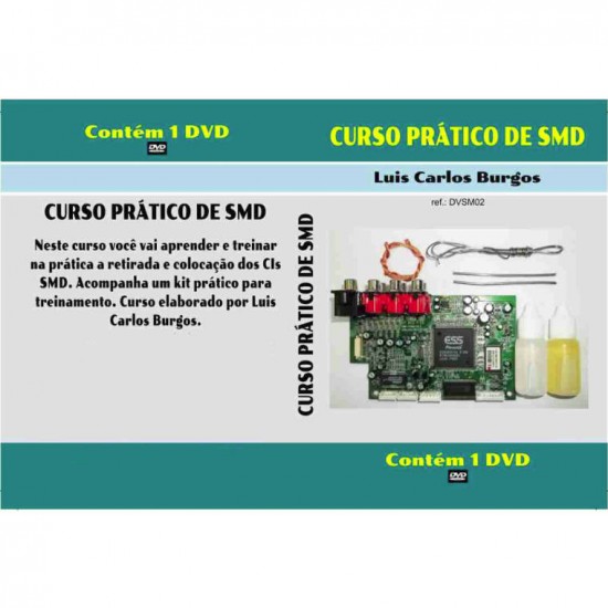 DVD Curso Pratico De SMD Com Kit DVD Curso Pratico De SMD Com Kit