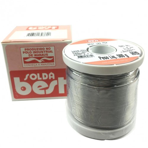 Rolo De Solda Best Laranja 183 MSX10 63x37 1/2 Kilo Fio 1mm Rolo De Solda Best Laranja 183 MSX10 63x37 1/2 Kilo Fio 1mm