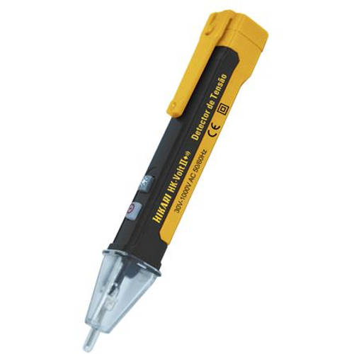 Detector de Tensão HK-Volt II 30 a 1000V Bip LED e lanterna Detector de Tensão HK-Volt II 30 a 1000V Bip LED e lanterna
