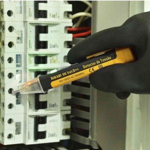 Detector de Tensão HK-Volt II 30 a 1000V Bip LED e lanterna Detector de Tensão HK-Volt II 30 a 1000V Bip LED e lanterna