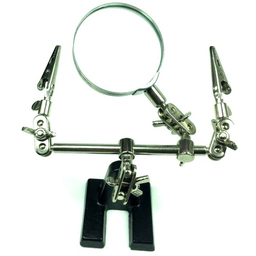 Lupa com Suporte e Pinça HL-S10 Lupa com Suporte e Pinça HL-S10