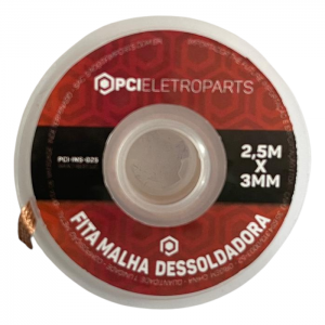 Malha Dessoldadora Tipo Fita 3mm x 2,5 Metros