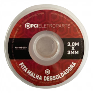 Malha Dessoldadora Tipo Fita 3mm x 3 Metros