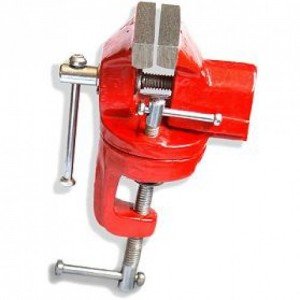 Mini Torno Com Base Giratória 50mm - Morsa Para Bancada