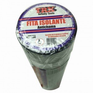 Pacote 10 Rolos Fita Isolante Preta Antichama 5 Metros Cada Pacote 10 Rolos Fita Isolante Preta Antichama 5 Metros Cada
