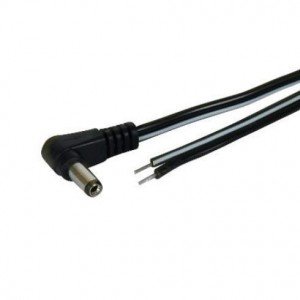 Cabo 2 X 0,30mm 1,5M Com Plug P4 2,1mm 90 Graus Cabo 2 X 0,30mm 1,5M Com Plug P4 2,1mm 90 Graus