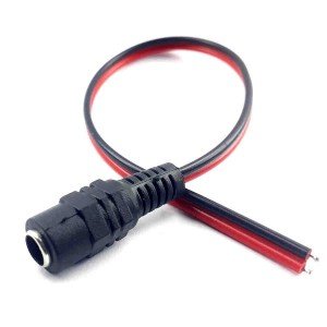 Cabo com Plug P4 Femea 2,1mm Com Rabicho Cabo com Plug P4 Femea 2,1mm Com Rabicho