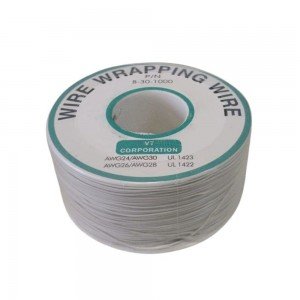 Fio Wire Wrap Branco 30AWG Rolo com 250m