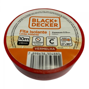 Fita Isolante Vermelho 10m Anti Chama Classe C 90 Graus Fita Isolante Vermelho 10m Anti Chama Classe C 90 Graus