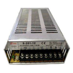Fonte Chaveada Industrial 201W 12V 16,5A (S-201W/BFC-201W-12VDC) Fonte Chaveada Industrial 201W 12V 16,5A (S-201W/BFC-201W-12VDC)