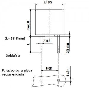 Pico Fusível 5A 8mm Marrom Pico Fusível 5A 8mm Marrom