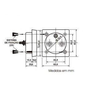 Amperimetro Analógico Renz QR65 0 a 50A - CA - Ferro Móvel Amperimetro Analógico Renz QR65 0 a 50A - CA - Ferro Móvel