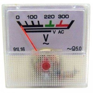 Voltímetro Analógico 91L16-AC 300V Voltímetro Analógico 91L16-AC 300V