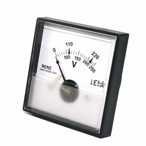 Voltimetro Analógico Renz QR65 250V CA Voltimetro Analógico Renz QR65 250V CA