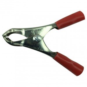 Garra Jacaré Para Bateria 50mm Vermelha 10A WD-020 Garra Jacaré Para Bateria 50mm Vermelha 10A WD-020