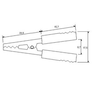 Garra Jacare GJ-0700 Vermelha