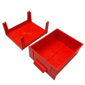 Base Modular Com Uma Gaveta - Vermelha - GVT3