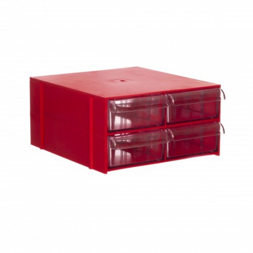 Gaveteiro CG. 204 Vermelho Com 4 Gavetas E 20 Divisórias Gaveteiro CG. 204 Vermelho Com 4 Gavetas E 20 Divisórias