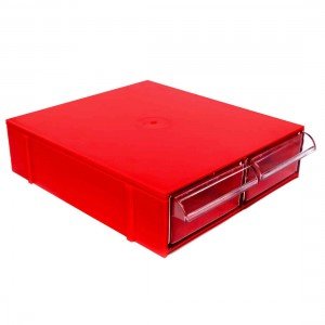 Gaveteiro CG102/5 Vermelho Com 2 Gavetas E 10 Divisórias