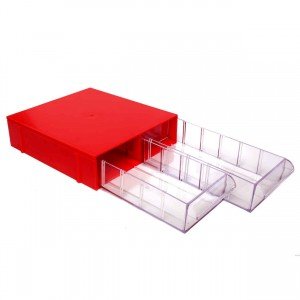 Gaveteiro CG102/5 Vermelho Com 2 Gavetas E 10 Divisórias Gaveteiro CG102/5 Vermelho Com 2 Gavetas E 10 Divisórias
