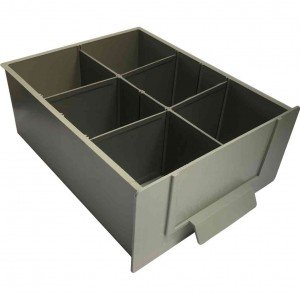 Gaveteiro CG3005/5 Ecológico 5 Gavetas 25 Divisórias Cinza