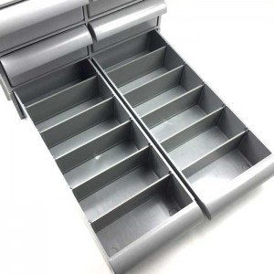 Gaveteiro CG408/5 Ecológico 8 Gavetas 40 Divisórias Cinza