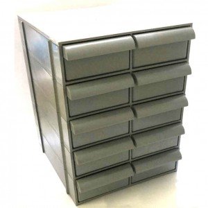 Gaveteiro CG510/5 Ecológico 10 Gavetas 50 Divisórias Cinza Gaveteiro CG510/5 Ecológico 10 Gavetas 50 Divisórias Cinza