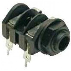 Jack J10 Mono Para Placa LS2038 4T (Com Furo No Terminal) Jack J10 Mono Para Placa LS2038 4T (Com Furo No Terminal)