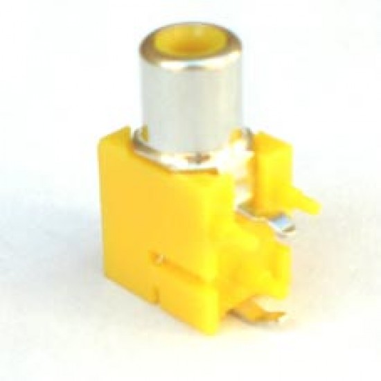 Jack RCA Amarelo Para Placa Jack RCA Amarelo Para Placa