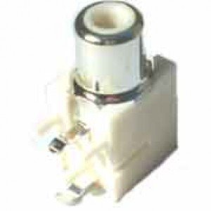 Jack RCA Branco Para Placa Jack RCA Branco Para Placa