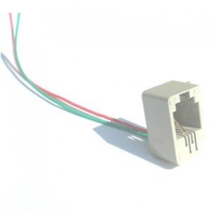 Jack RJ11 4P2C 616E Com Fio Jack RJ11 4P2C 616E Com Fio