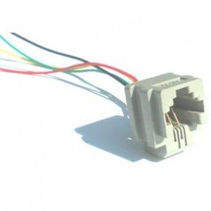 Jack RJ10 4P4C 616K Com Fio Jack RJ10 4P4C 616K Com Fio