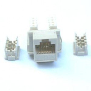 Jack YH-NET05 Keystone (RJ45 8P8C Para Painel) Jack YH-NET05 Keystone (RJ45 8P8C Para Painel)