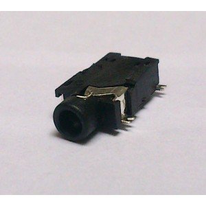 Conector Jack Smd PJ-228 2,5mm 6T Prata