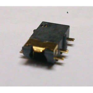 Conector Jack Smd PJ-31060-6 (1,4) 3,5mm 6T Dourado Conector Jack Smd PJ-31060-6 (1,4) 3,5mm 6T Dourado