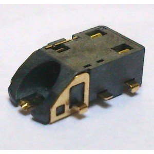 Conector Jack Smd PJ-6B1001 6T Dourado Conector Jack Smd PJ-6B1001 6T Dourado