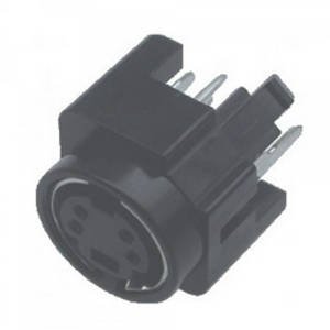Jack Mini DIN 4 Furos Para Painel Jack Mini DIN 4 Furos Para Painel