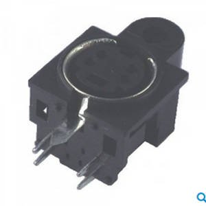 Jack Mini DIN 4 Furos Para Placa 5 Terminais Jack Mini DIN 4 Furos Para Placa 5 Terminais