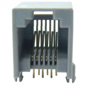 Jack RJ11 6P4C Para Placa (YH55-04) Jack RJ11 6P4C Para Placa (YH55-04)