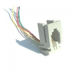 Jack RJ11 4P4C 616P Com Fio Jack RJ11 4P4C 616P Com Fio